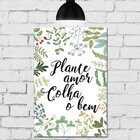 Placa Decorativa MDF Plante Amor 30x40