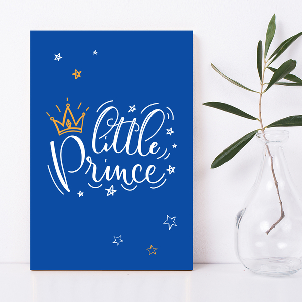 Placa Decorativa MDF Quarto de Bebê Pequeno Principe 20x30cm