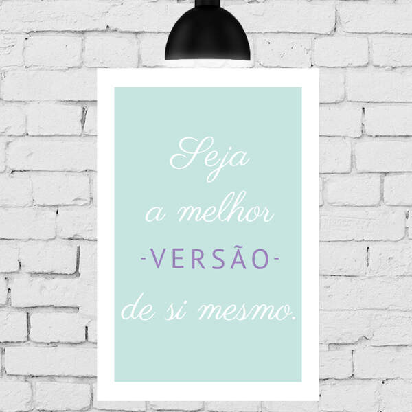 Placa Decorativa MDF Seja a Melhor Versão