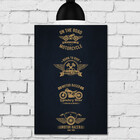 Placa Decorativa MDF Vintage Moto On The Road