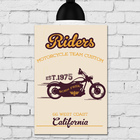 Placa Decorativa MDF Vintage Moto Riders