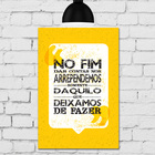 Placa Decorativa MDF Vintage No Fim das Contas