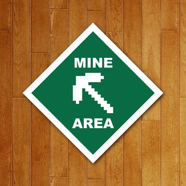 Placa Decorativa Mine Area
