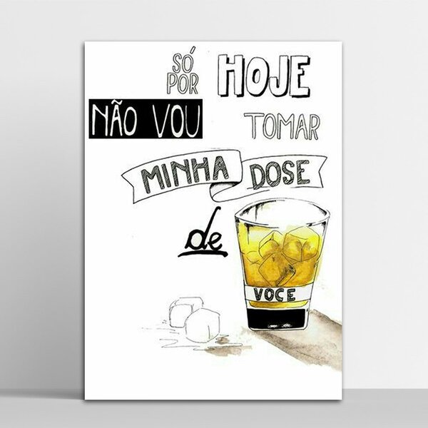 Placa Decorativa Minha Dose 20x30cm