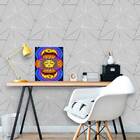 Placa Decorativa Mística Sol E Lua 18x27cm