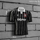 Placa Decorativa Modelo Camiseta Corinthians 1990 Preta Pdtre