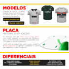 Placa Decorativa Modelo Camiseta Tema Times Brasileiros - Bot