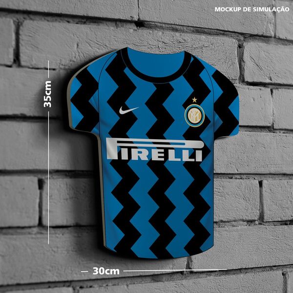 Placa Decorativa Modelo Camiseta Tema Times Internacionais -