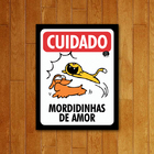 Placa Decorativa Mordidinhas De Amor
