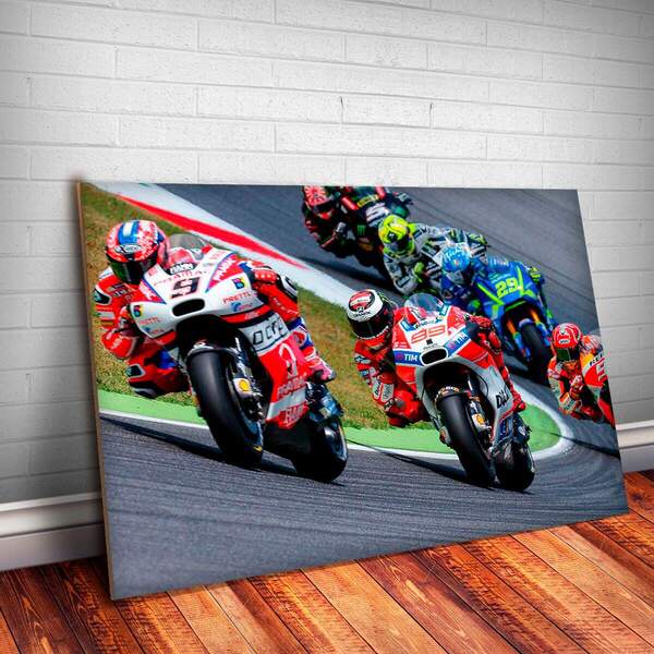 Placa Decorativa Motos 7 Mdf 30x45cm