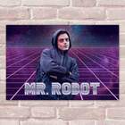 Placa Decorativa Mr Robot 3 Mdf 20x30cm