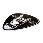 Placa Decorativa Música Palheta Rock Recorte 20x30 Cm