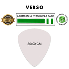 Placa Decorativa Música Palheta Rock Recorte 20x30 Cm