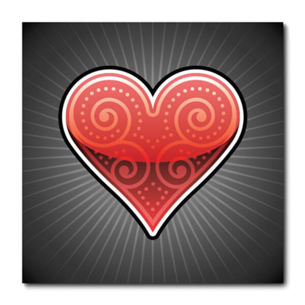 Placa Decorativa - Naipe Copas - 0923plmk