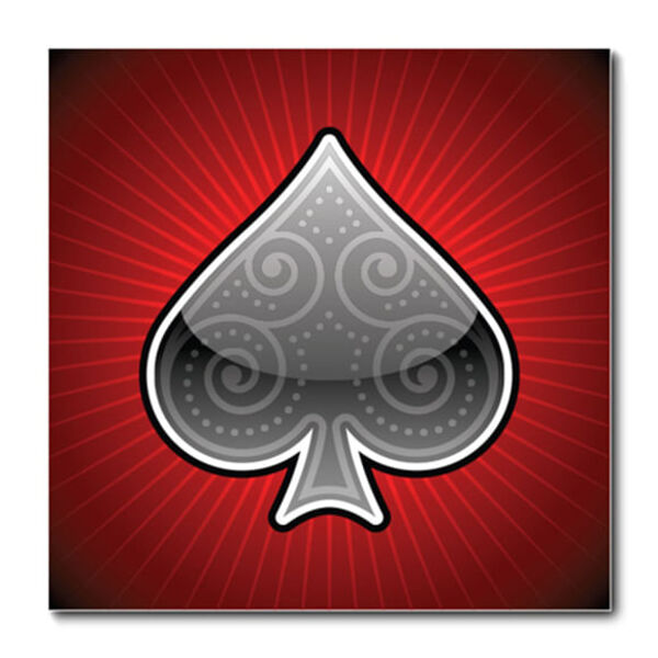 Placa Decorativa - Naipe Espadas - 0926plmk