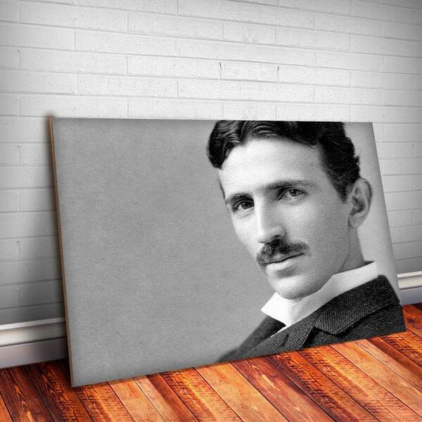 Placa Decorativa Nikola Tesla 1 Mdf 20x30cm