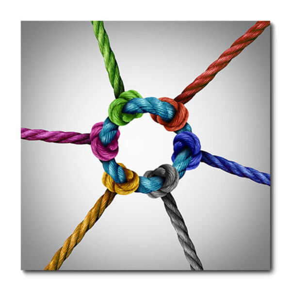 Placa Decorativa - Nó - Cordas - 1278plmk