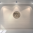 Placa Decorativa Old7 Jack Daniels Em Mdf Natural