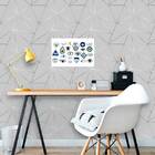 Placa Decorativa Olhos Gregos Diversos 18x27cm