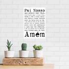 Placa Decorativa Oração Pai Nosso 18x27cm