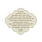 Placa Decorativa Oração Pai Nosso 22x20 Mdf 3mm Branco - D'ro