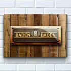 PLACA DECORATIVA P667- CERVEJA BADEN BADEN