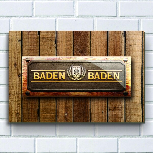 PLACA DECORATIVA P667- CERVEJA BADEN BADEN