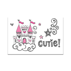 Placa Decorativa para Quarto de Menina Princesa Castelo