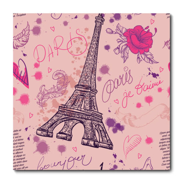 Placa Decorativa - Paris - 1845plmk