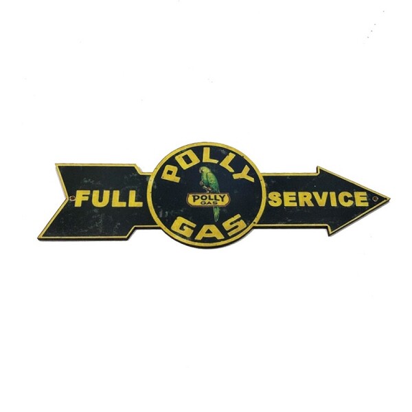 Placa Decorativa Personalizada Madeira Seta Polly Gas Preta