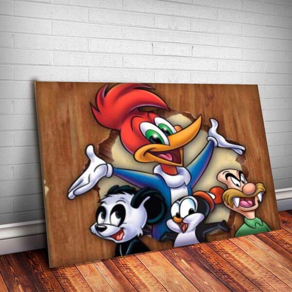 Placa Decorativa Pica Pau 1 Mdf 20x30cm