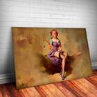 Placa Decorativa Pin-up Estilingue Mdf 30x45cm