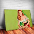 Placa Decorativa Pin-up Mulher Surpresa Mdf 20x30cm