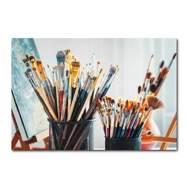 Placa Decorativa - Pintura - Pincéis - 2263plmk