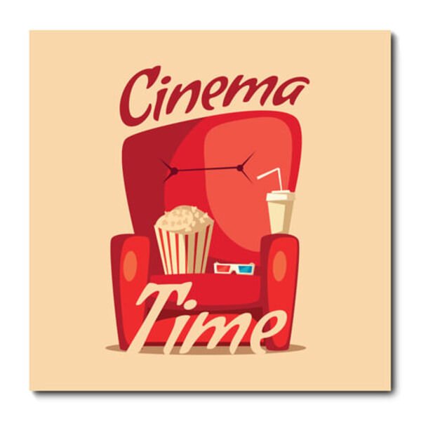 Placa Decorativa - Pipoca - Cinema - 2019plmk