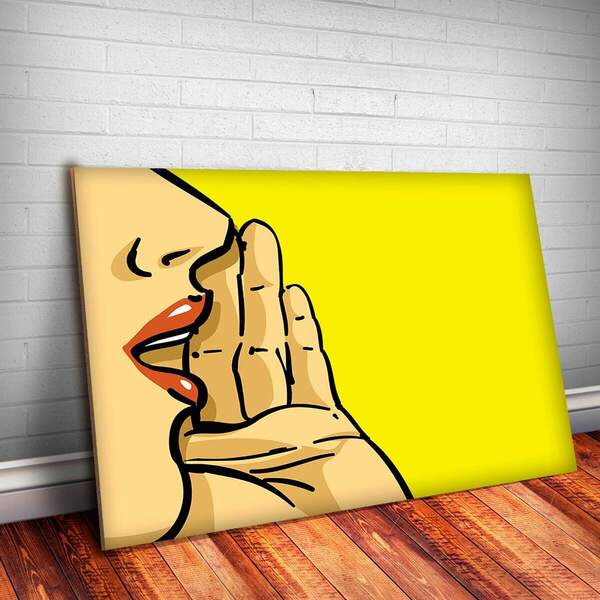 Placa Decorativa Pop Art 5 Mdf 30x45cm