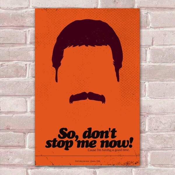 Placa Decorativa Pop Art 61 Freddie Mercury Mdf 30x45cm