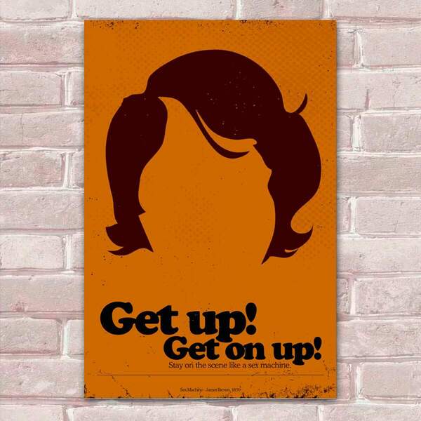 Placa Decorativa Pop Art 62 James Brown Mdf 20x30cm