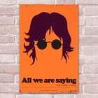 Placa Decorativa Pop Art 63 John Lennon Mdf 30x45cm