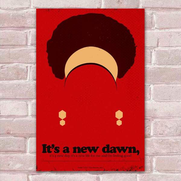 Placa Decorativa Pop Art 68 Nina Simone Mdf 30x45cm