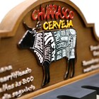 Placa Decorativa Porta-espetos - Churrasco E Cerveja