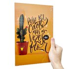 Placa Decorativa Posso Ser Cacto