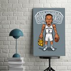 Placa Decorativa Poster Esporte Basquete - Jogador Famoso Bas