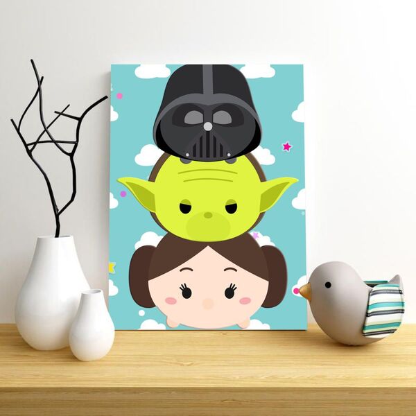 Placa Decorativa Poster Filme Star Wars Desenho Baby Star War