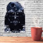 Placa Decorativa Poster Filme Star Wars - Preto E Branco Sw-0