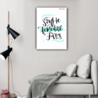 Placa Decorativa Poster Tema Frases Sonhe  Acredite  Faça - F