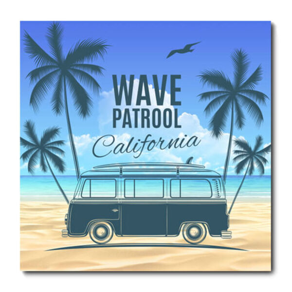 Placa Decorativa - Praia - 1414plmk