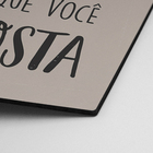 Placa Decorativa Frase Pratique O Que Você Posta Branco 20x29cm