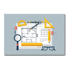 Placa Decorativa - Projeto - Arquitetura - 2126plmk