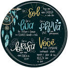 Placa Decorativa Provérbio Apache  (29x29cm)